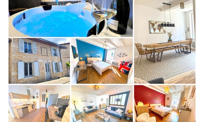 Poncin Maison | Gîte cosy avec Jacuzzi classé 3 étoiles