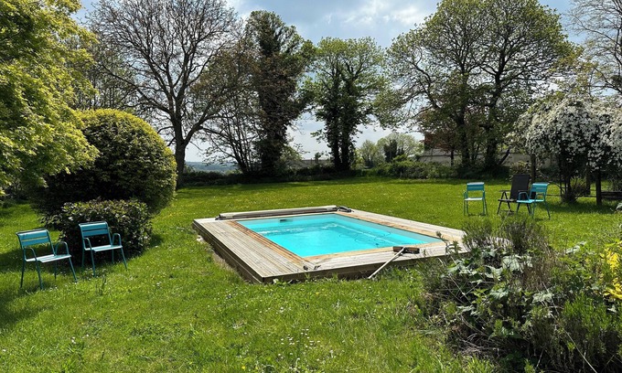 Saint-Brice-de-Landelles Maison | Cottage à la campagne près du Mont-Saint-Michel, avec jardin et piscine
