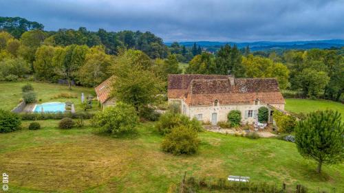 Saint-Cirq-Souillaguet Maison | Gîte de l'Ane Papillon-3 chb- piscine-jardin
