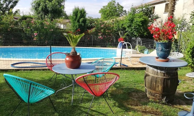 Sauvagnas Maison | Gîte piscine privée au sel - Lot-et-Garonne
