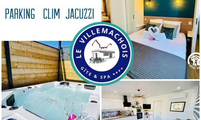 Villemoustaussou Maison | Gîte & Spa Le Villemachois - 4 étoiles - Jacuzzi couvert - Calme et Indépendant - Clim - Parking - 5 min Carcassonne