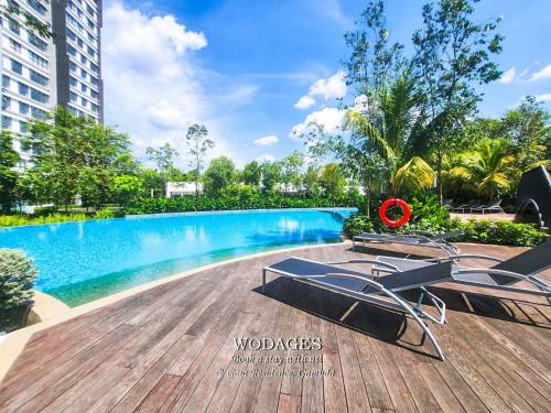 Rawang Appartement | Gaia Residence at Gamuda Gardens - Pool View - Skyline Luge by Wodages
