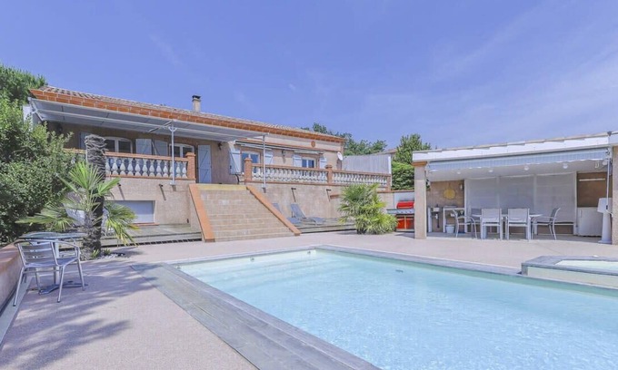 Azas Maison | Garrigues - Vue sur Pyrénées - Piscine
