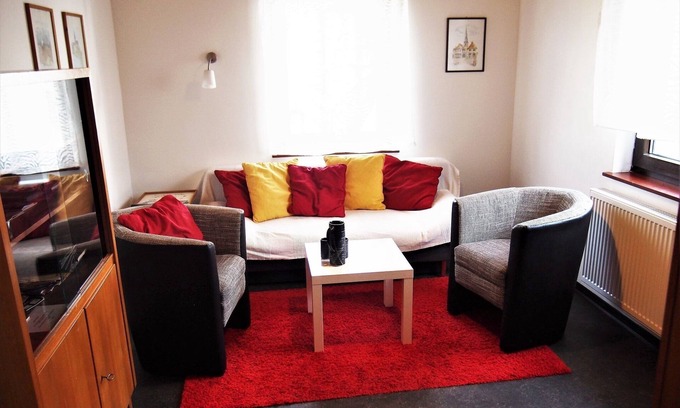 Stetten Appartement | Appartement confortable (45m2) avec terrasse dans le vieux village viticole
