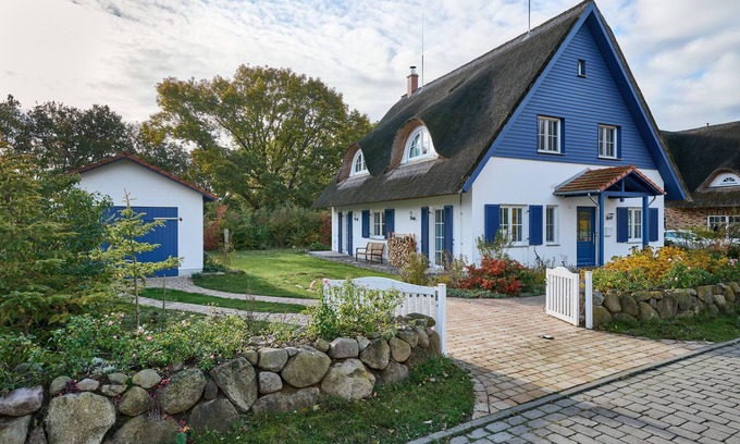Rerik Maison | maison de chaume spacieux (160 m²) sur la mer Baltique, sauna, cheminée, zone boisée