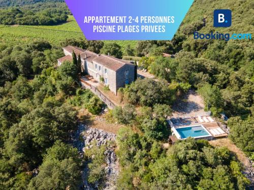 Causse-de-la-Selle Appartement | Gite en Cevennes, piscine, calme nature et panorama proche saint Guilhem le Désert