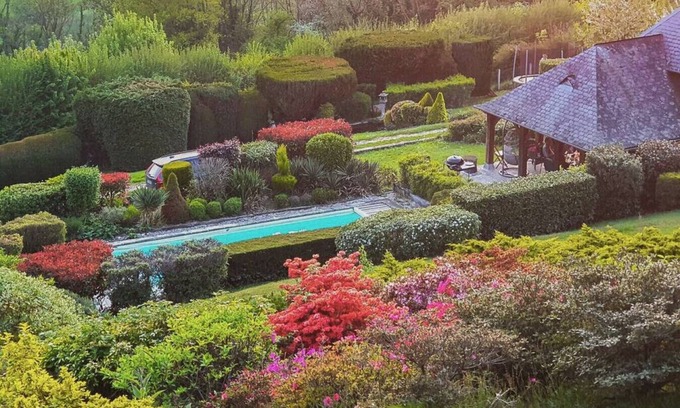 Manneville-la-Raoult Maison | Gite Fleurs De Mai - Piscine chauffée -Terrains de jeux - Vue magnifique