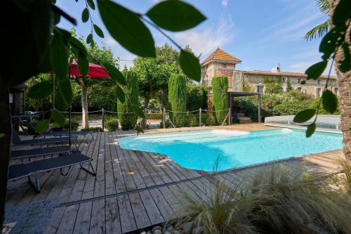 Alzonne Maison | Gite STANDING climatisé avec piscine chauffée et SPA PRIVATIF