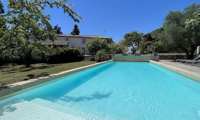 Labastide-d'Anjou Maison | Gites La Chouette Bleue, 25 pers, piscine privée chauff., 9 ch., boulodrome, spa
