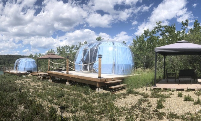 Ghost Lake Location De VR | Glamping domes 4 with lake views