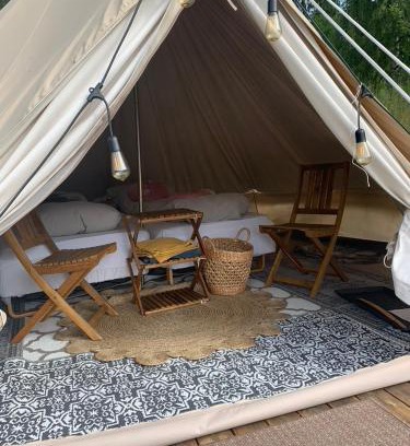Vestre Slidre Autre | Glampingtelt i fjordkanten, Rønlund Hyttepark