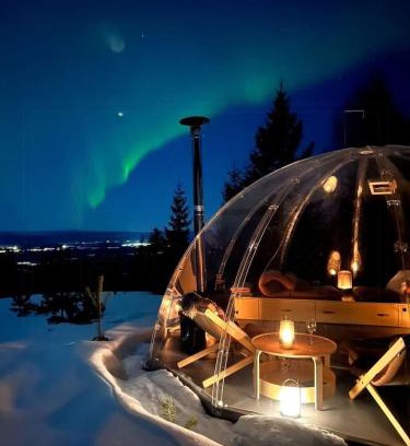 Hole Municipality Maison | Glass Igloo With Panoramic Views In Åsbygda