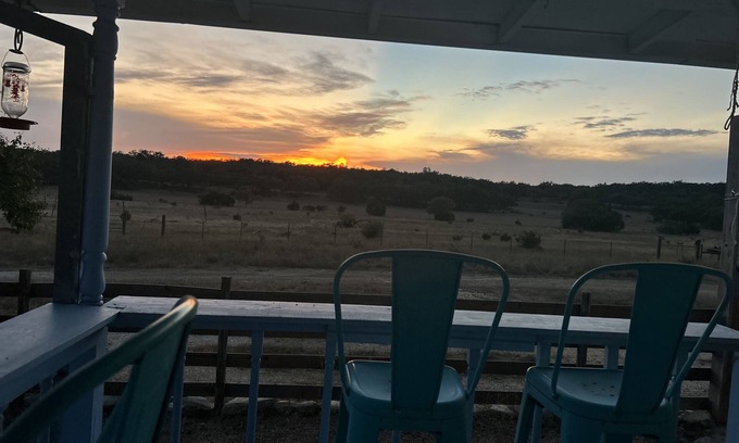 Spring Branch Autre | Get some peace & quiet sitt’in on the big porch at Farmhouse@Spring branch Ranch