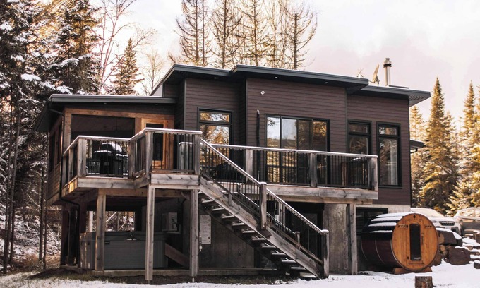 Matawinie Regional County Municipality Chalet De Ski | Le Grand Duc | spa | sauna | bord Rivière Noire