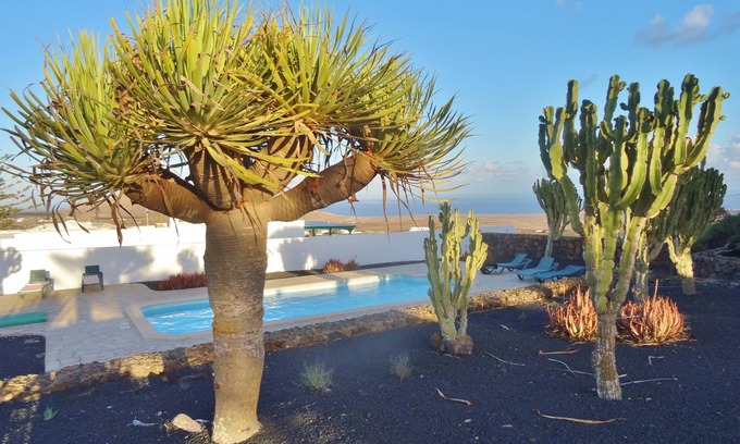 Teguise Maison | Gran Finca con 3 Apartemientos muy Privados. Vistas, Natura, Calma, Piscina