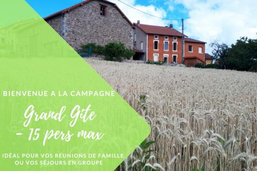 Saint Bonnet des Quarts Maison | Grand Gite Maison d Alice Auvergne - 15 personnes