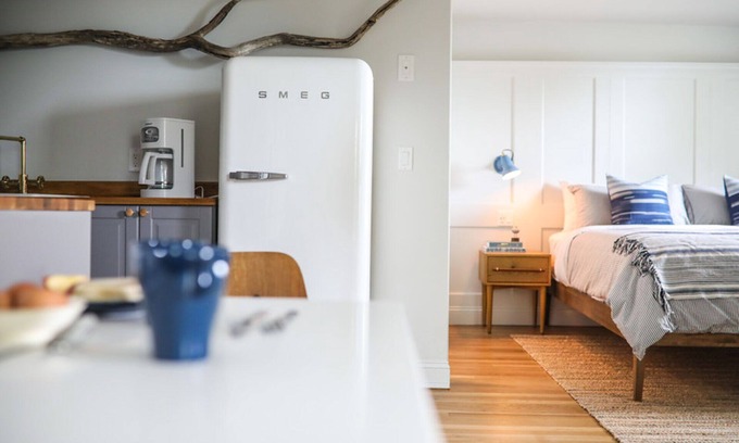 New Castle Appartement | Great Island Inn - Studio King - Vue sur la rivière