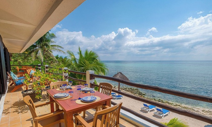 Akumal Copropriété | Condo en bord de mer idéal pour les familles - Great Snorkeling, AC, Wifi