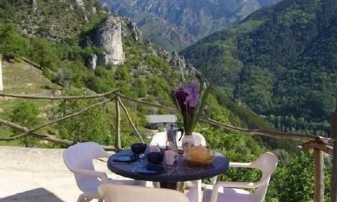 Roquebilliere Appartement | Rez de chaussé de maison avec vue exceptionnelle sur les sommets du Mercantour