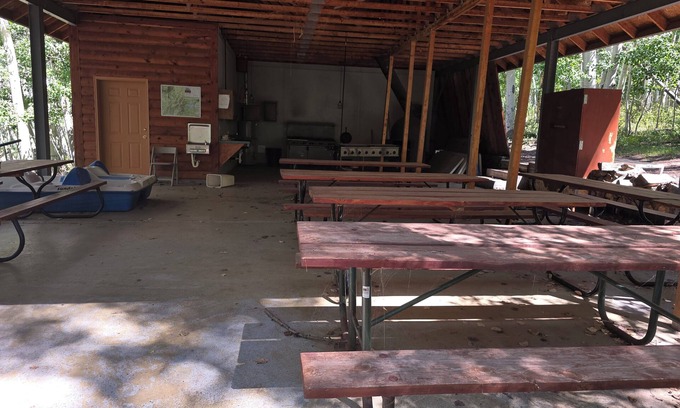 Monticello Station Balnéaire | Group Pavilion with cooking area