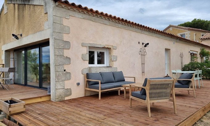 Lezignan-Corbieres Maison | groupe 12 personnes sur 3 gîtes