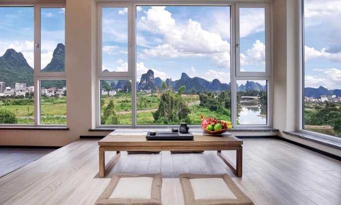 Liu Sanjie Scenic Area Villa | Guilin Yangshuo Waterhouse River View Villa