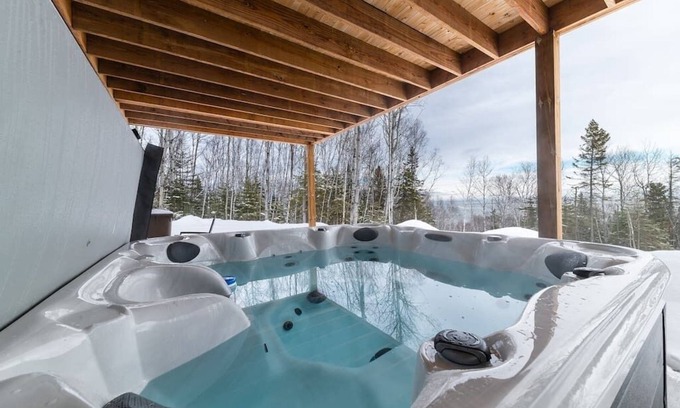 Saint Irenee Chalet De Ski | Hôtel à la maison - Le Quintessence, spa et vue