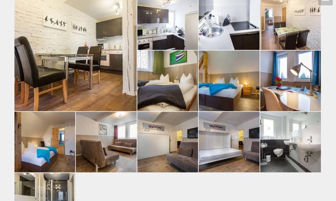 Greifswald Appartement | H&H Apartment im Herzen der Stadt Nr 17-Karl mit Küche, Wohnzimmer und Esstisch