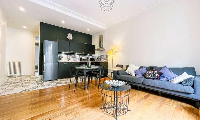Secteur 1 Appartement | #H9 | Le spacieux de la Gare ♟| Grand T4 tout équipé |Gare de Grenoble