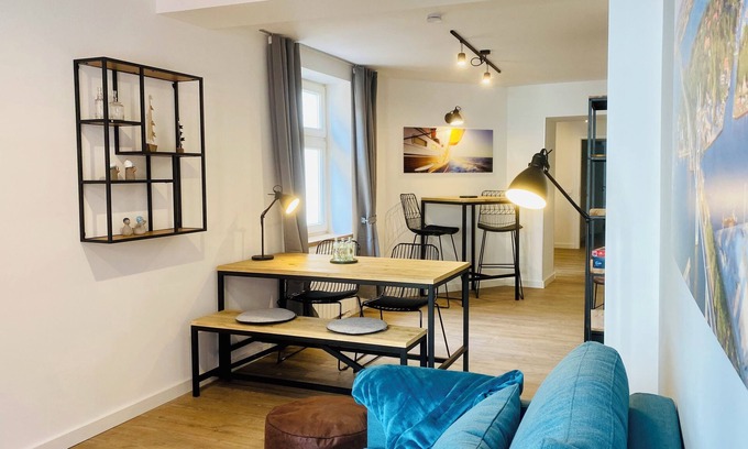 Stralsund Appartement | HafenCity apartment 3 on the 2nd floor directly at Stralsund harbor