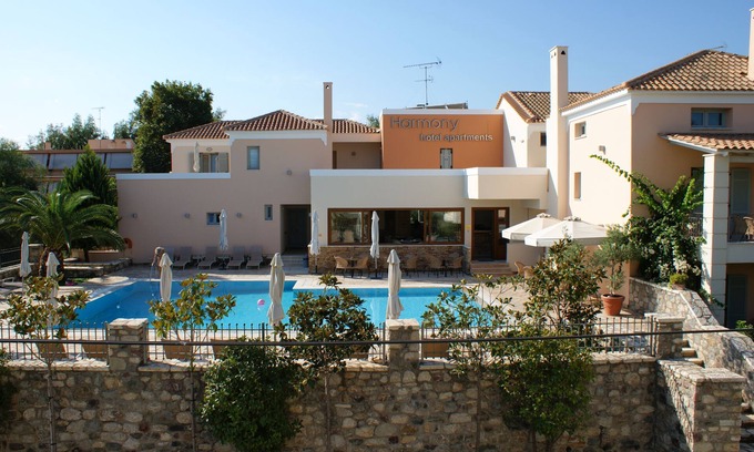 Longos Appartement | Harmony Hotel Apartments - Maisonnette KYVELI 47 m² 2 à 5 personnes Wifi Gratuit