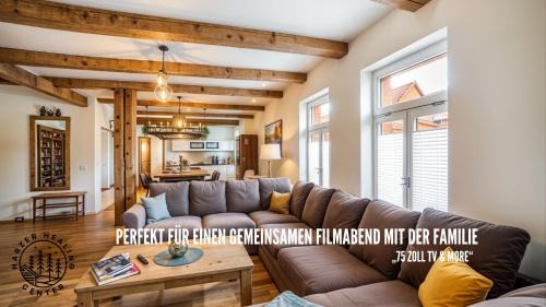 Elbingerode Appartement | HARZER HEALING CENTER 2024 Gemütliche Landhauswohnung mit Fussbodenheizung,XXL Kochinsel,XXL Regenduschen,Modern,Hochwertig,Persönlich,Vollausgestattet