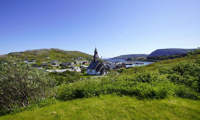 Havoysund Appartement | Havøysund house with a beautiful view