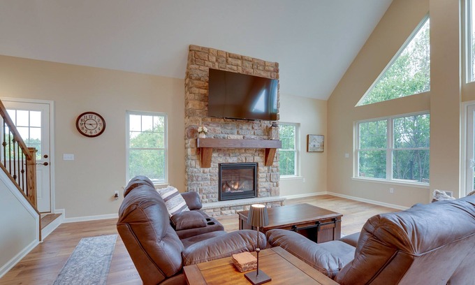 Sybertsville Maison | Hazle Township Vacation Rental w/ Patio, Fire Pit!