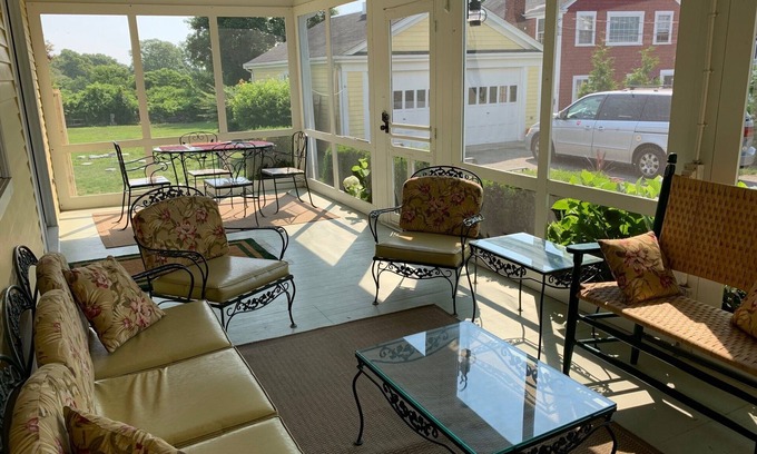 Westport Point Maison | Hear the ocean at Horseneck Beach from spacious family-friendly historic home