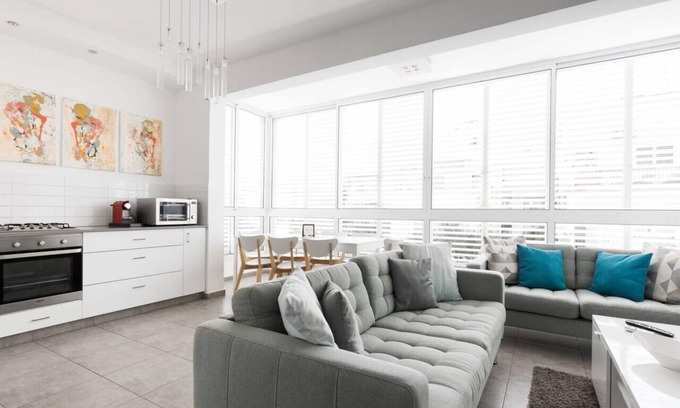 Tel Aviv City Center Appartement | Rue calme dans un emplacement classique Super Central apt