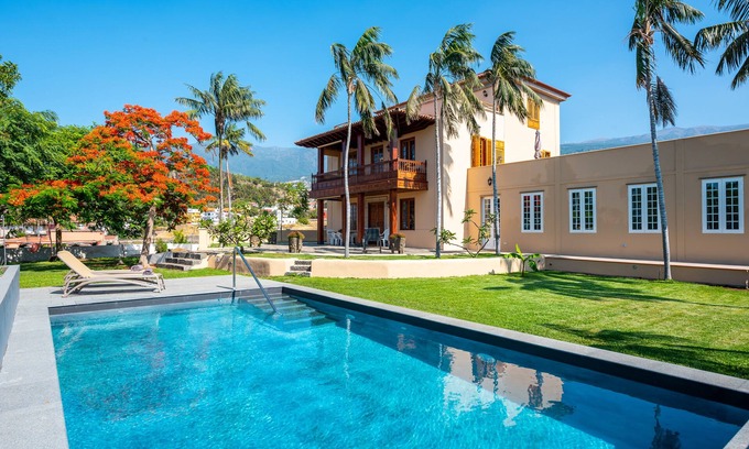 Puerto de la Cruz Maison | Heated pool, banana plantation Puerto Cruz, 360º views