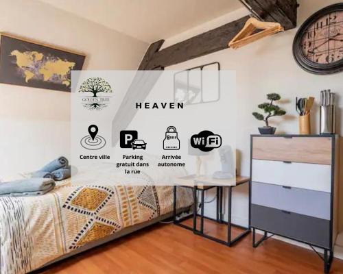 Sarrebourg Appartement | Heaven - GOLDEN TREE - WIFI - 20 min St-Croix & Center Parcs