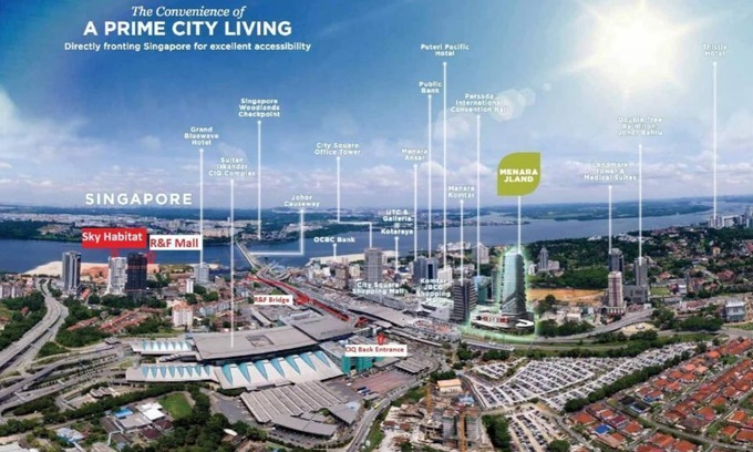 Central District Appartement | "Joyau caché de JB près de City Square en face de R & F"