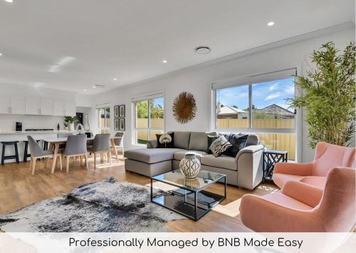 Orange Maison | Hideaway on Curran - Modern & Comfy Retreat in CBD Firepit