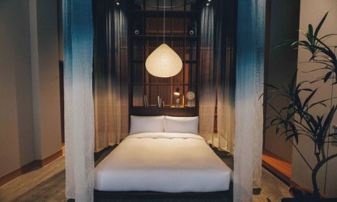 Kyobashi Hôtel | High Ceiling Junior Suite 1-bedroom hotel with AC, WiFi in charming Chuo City