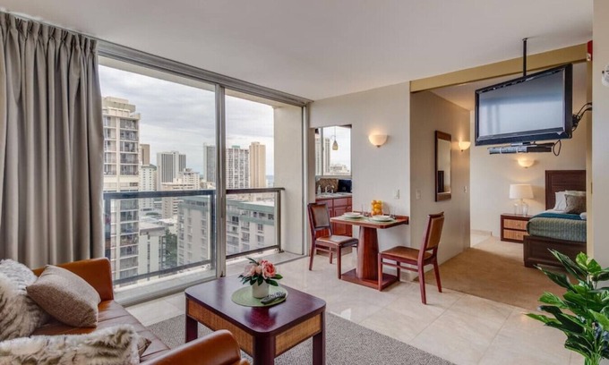 Diamond Head - Kapahulu - St. Louis Copropriété | High Fl Mount&CityView 1BRw/2Free Park Wsher/Dryer