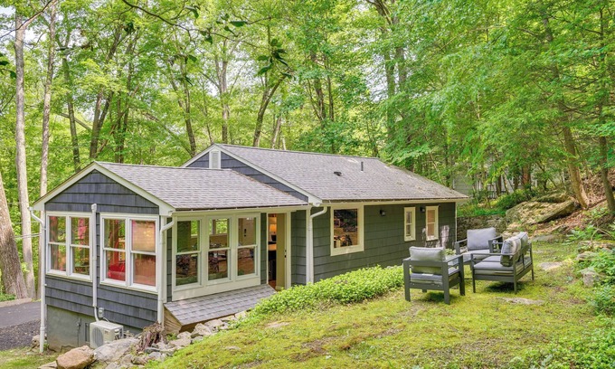 Sherman Cottage | Hiking Trails On-Site: Wooded New Millford Escape!