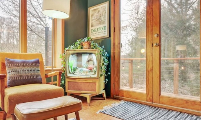 White Hall Maison | Hillside Haven with Outdoor Tubs + Vintage Library