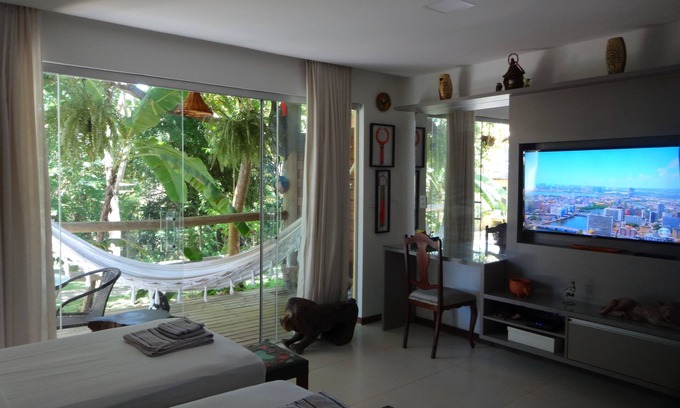 Pescaria Appartement | Apart. bungalow on top of the hill in the cond. Villas do Pratagy