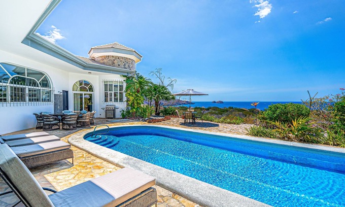 Panama Beach Maison | Hilltop home & casita with private pool, patio, & ocean views - near the beach