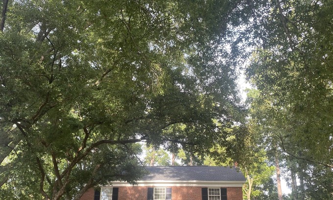 Nacogdoches Maison | Historic home on 2+ wooded acres w/ pool in heart of Nacogdoches