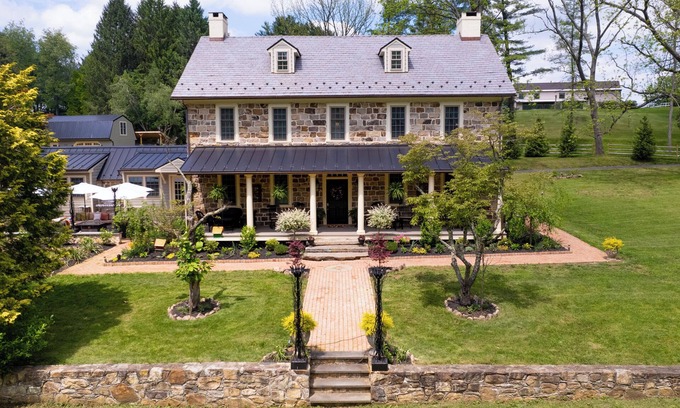 Spring City Maison | Historic luxury Forge mansion estate on the banks of French Creek. Pet friendly