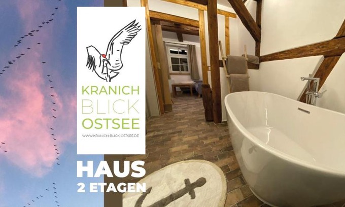 Neu Bartelshagen Maison | Historisches Bauernhaus für 8 Personen mit Luxus und Natur auf 2 Etagen ideal für Familien und Hunde 2500m2 eingezäunt an der Ostsee