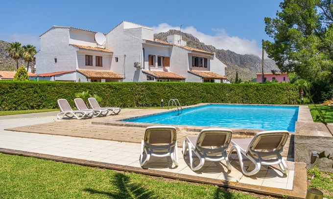 Les Palmeres Appartement | Appartement de vacances "Los Molinos" avec vue sur la montagne, piscine, balcon et Wi-Fi.